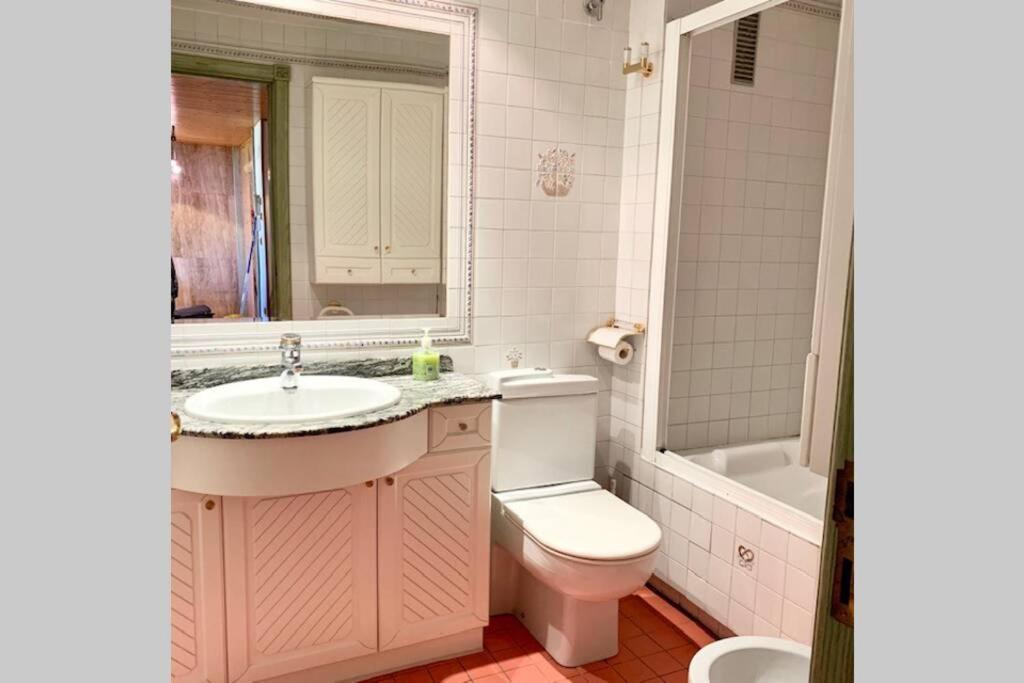 Ferienwohnung Atico En Biescas Con Piscina, Chimenea Y Garaje Exterior foto